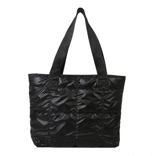 "Large Capacity Quilted Tote Bag"